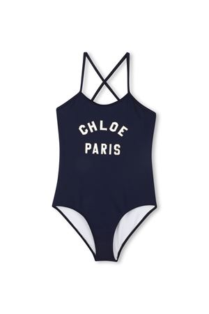 Blue polyamide swimsuit CHLOE' KIDS | C20502859